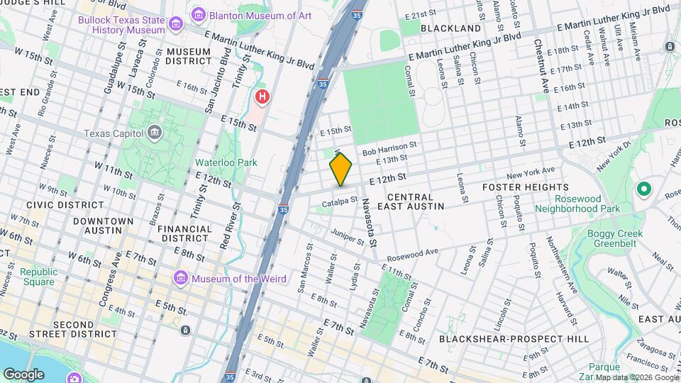 1009 E 12th St Map and Location Details