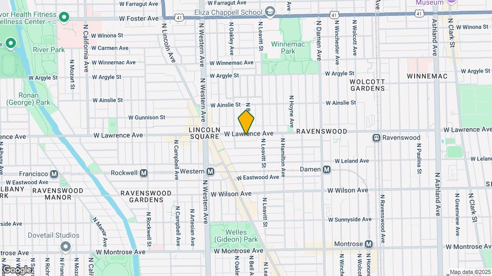 2233 W Lawrence Ave Map and Location Details