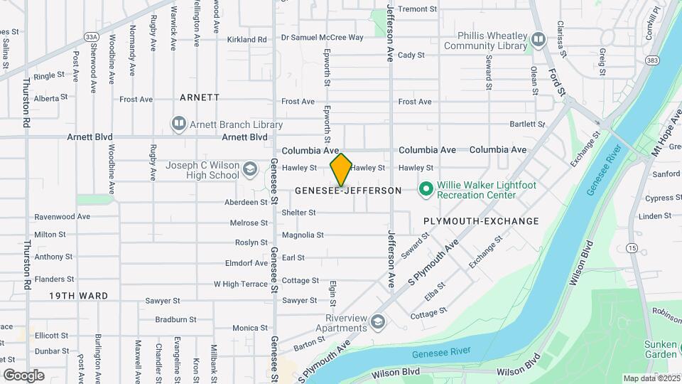 455 Flint St Map and Location Details