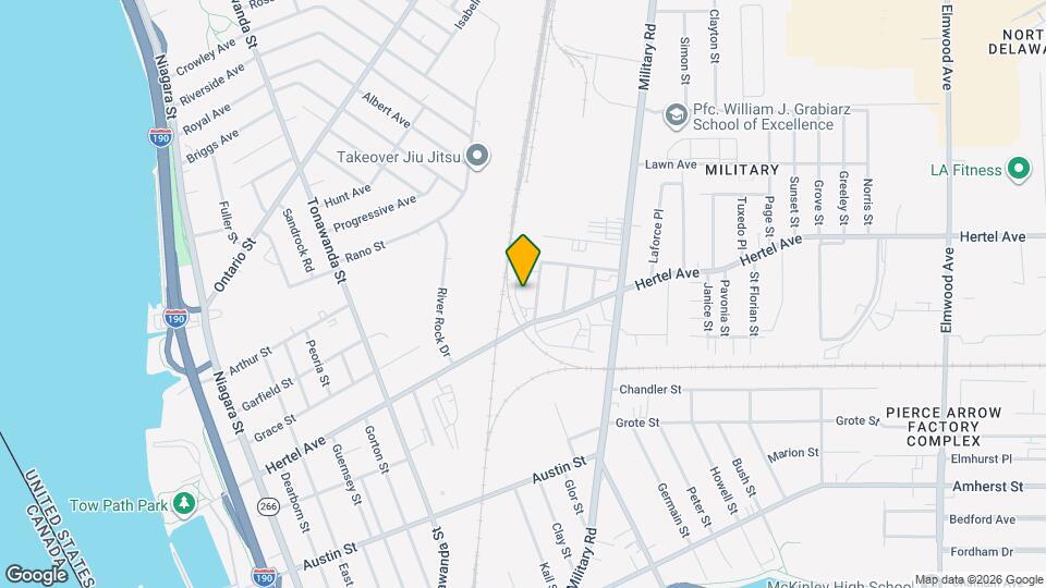 356 Hertel Ave Mapa y Detalles de la Ubicación