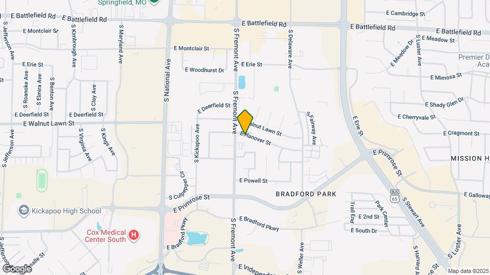 1424 E Hanover St Map and Location Details