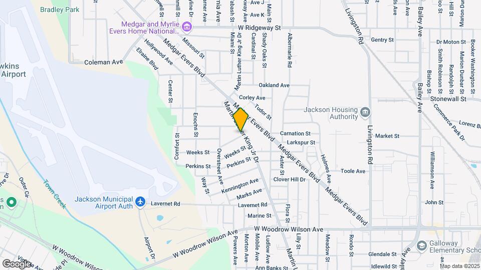 1314 Alamo St Map and Location Details