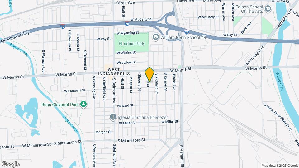 1247 W Lee St Map and Location Details