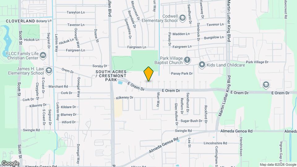 12111 Mosscrest Dr Map and Location Details