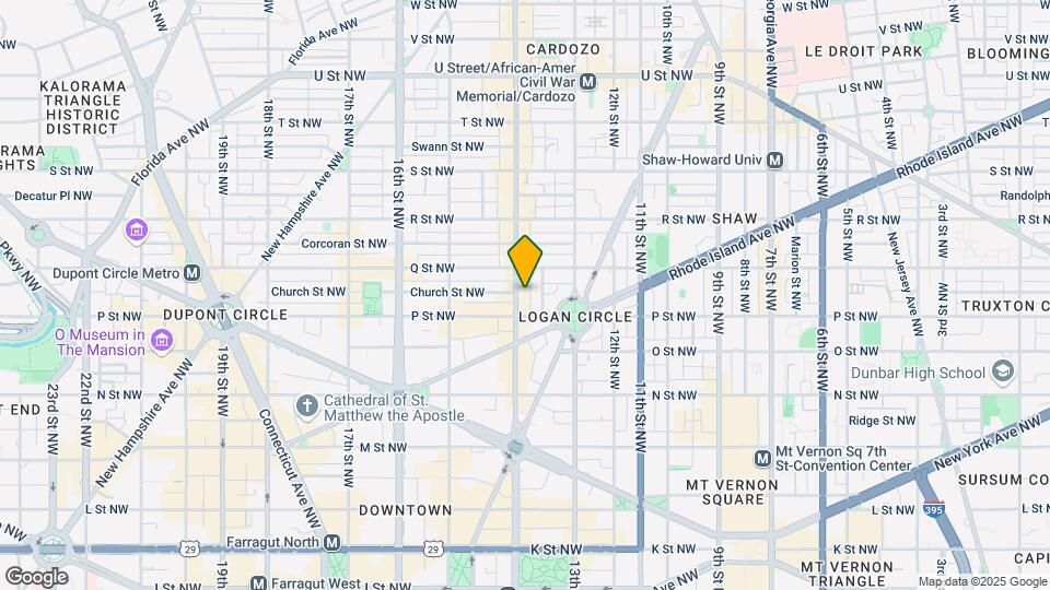 1515 14th St NW Map and Location Details