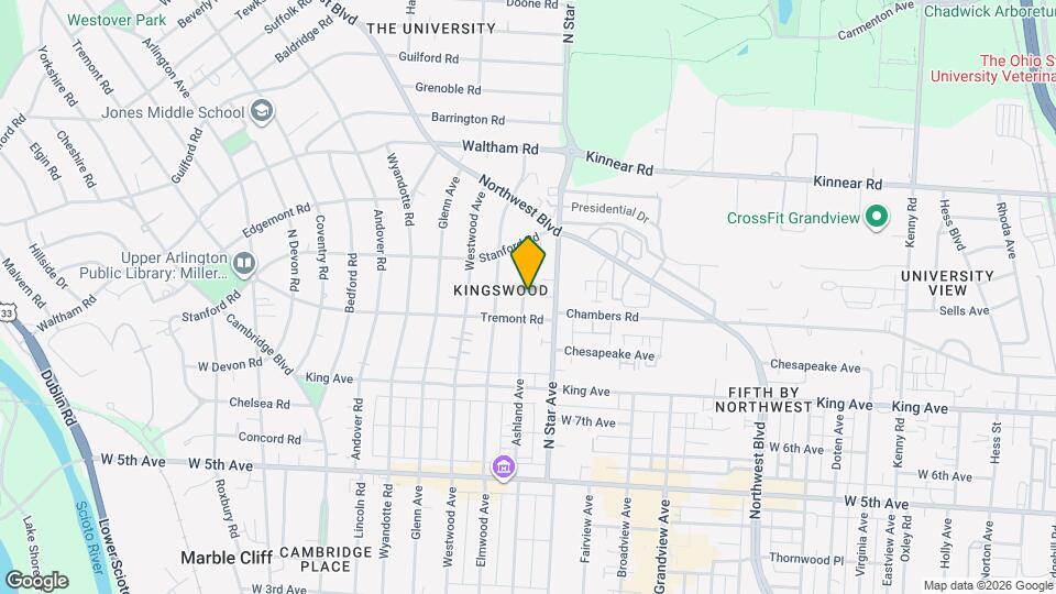 1818 Ashland Ave, Unit B Map and Location Details