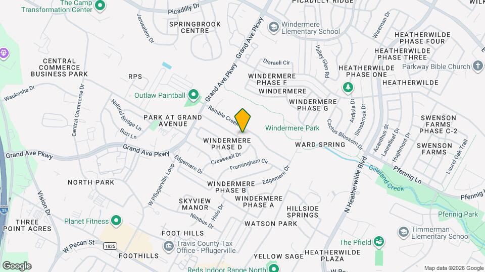 1100 York Castle Dr Map and Location Details