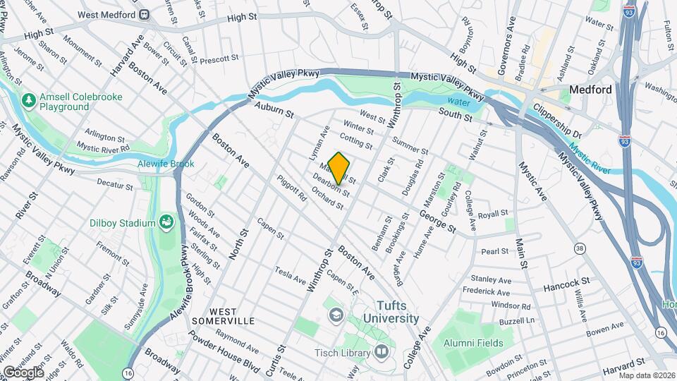 20 Dearborn St, Unit 1 Map and Location Details