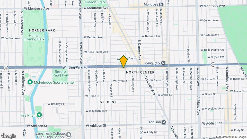 3946 N Hoyne Ave Map and Location Details