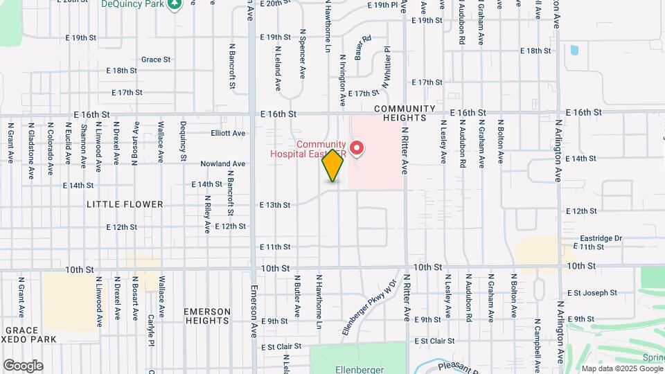 1302 N Downey Ave Map and Location Details