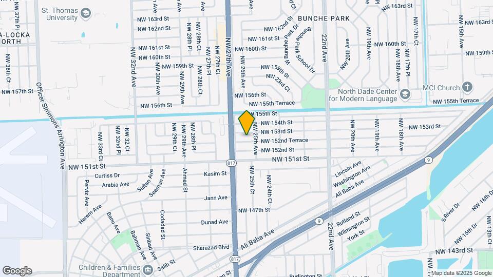 2531 NW 152nd Terrace Map and Location Details