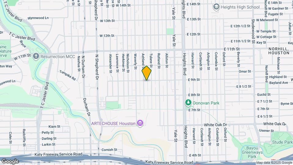 516 W 9th St Map and Location Details