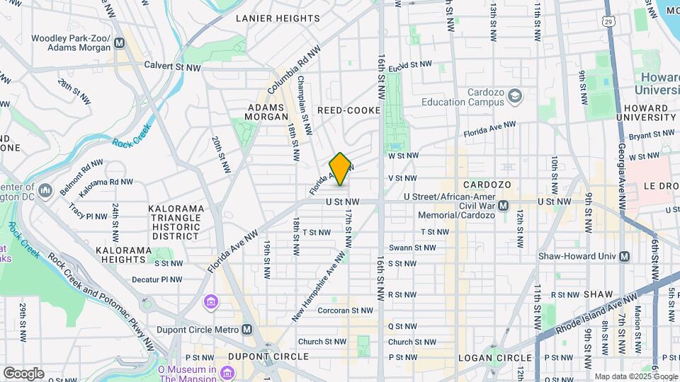 1712 Seaton St NW Mapa y Detalles de la Ubicación