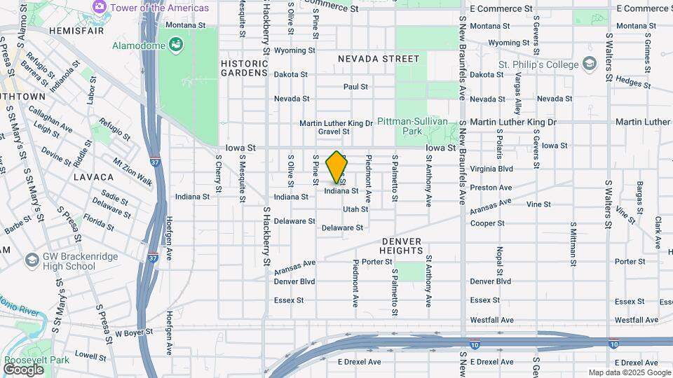831 Indiana St Map and Location Details