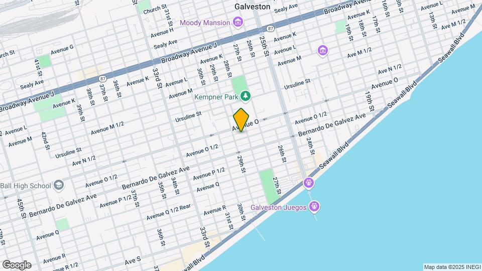 2814 Avenue O 1/2 Map and Location Details