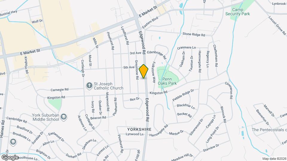 340 Edgewood Rd Map and Location Details