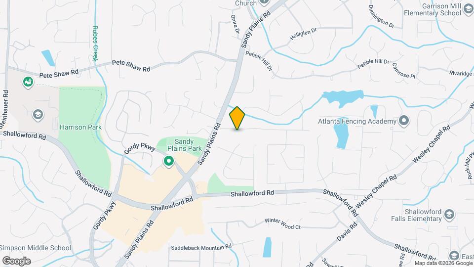 3260 Creek Hollow Dr Map and Location Details