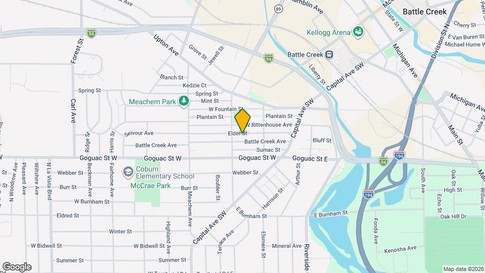 96 Battle Creek Ave Mapa y Detalles de la Ubicación