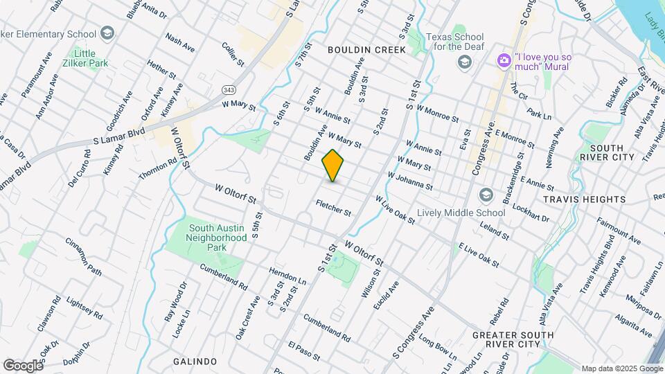 709 W Live Oak St Map and Location Details