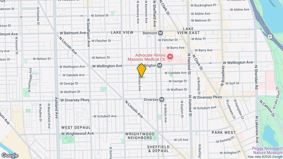 2909 N Seminary Ave, Unit A Map and Location Details