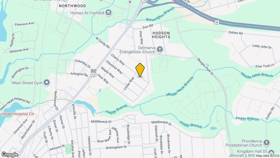 308 Cherry Way Map and Location Details