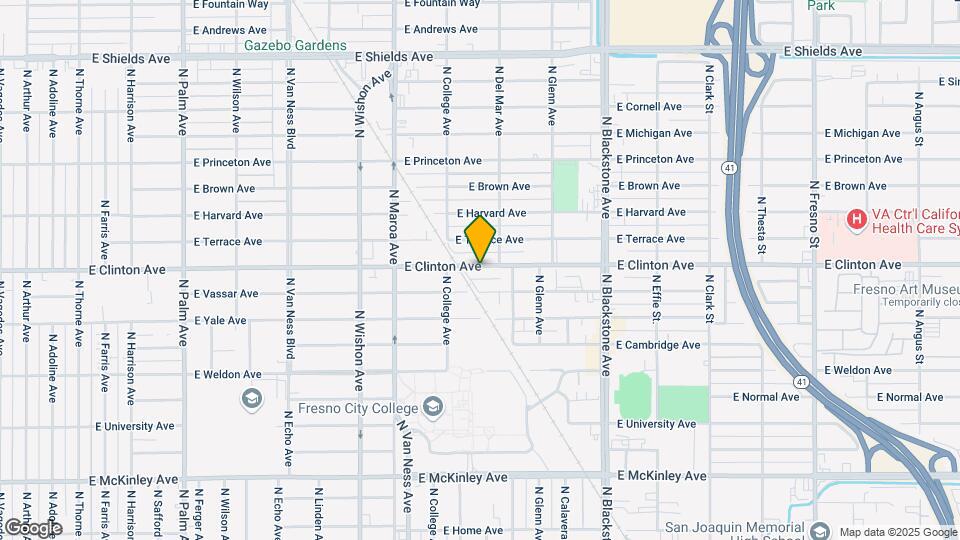 1214 E Clinton Ave Map and Location Details