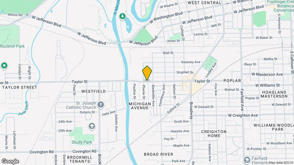 1521 Taylor St Map and Location Details