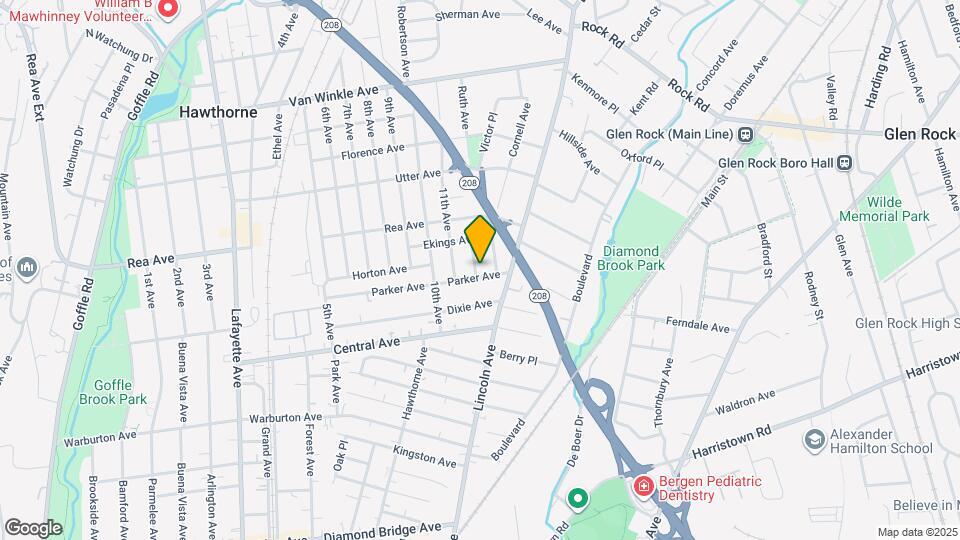 145 Parker Ave Map and Location Details