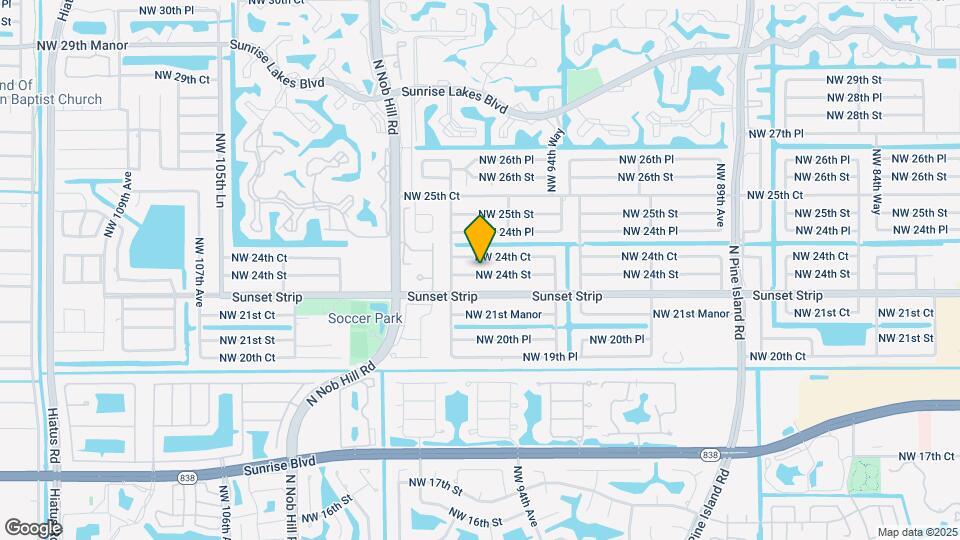 9691 NW 24th St Map and Location Details