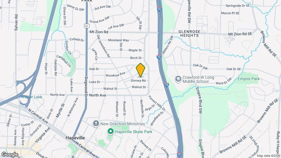 411 Dorsey Rd Map and Location Details