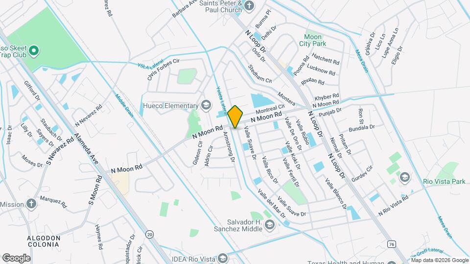 10212 Valle del Mar Dr Map and Location Details