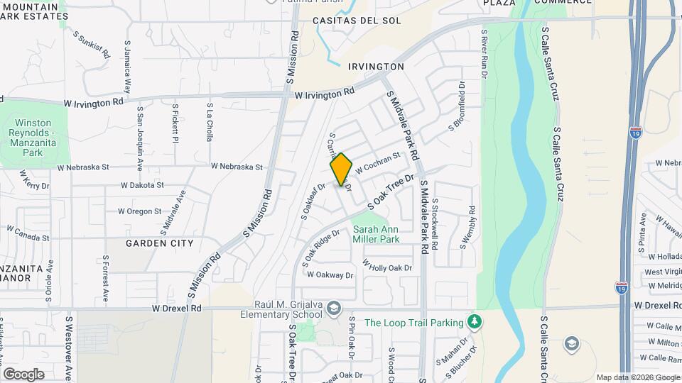 5381 S Pin Oak Dr Map and Location Details