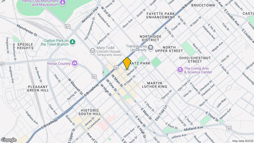 160 N Mill St Map and Location Details