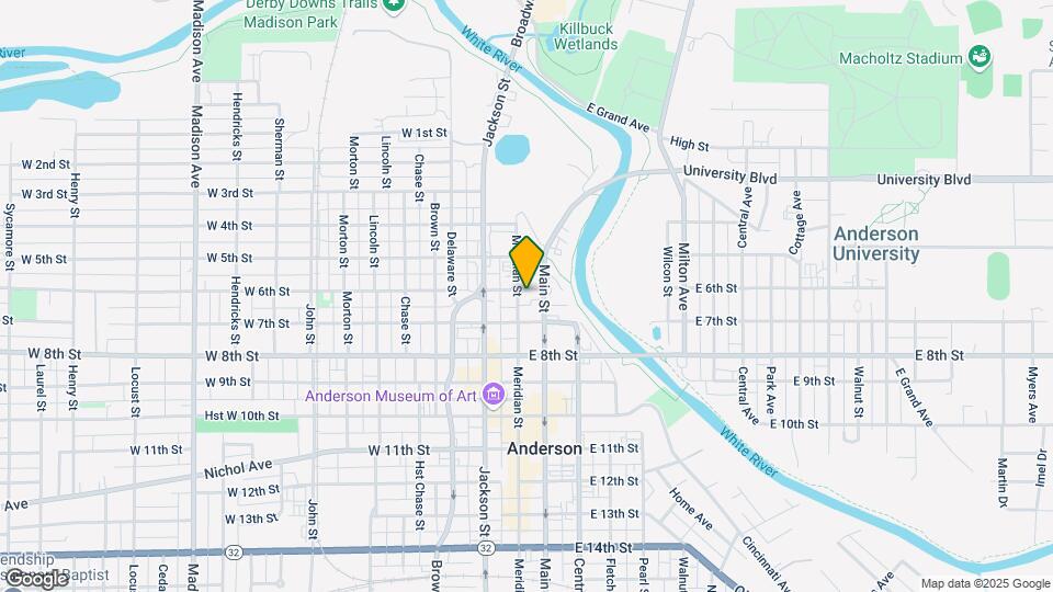 602 Meridian St Map and Location Details