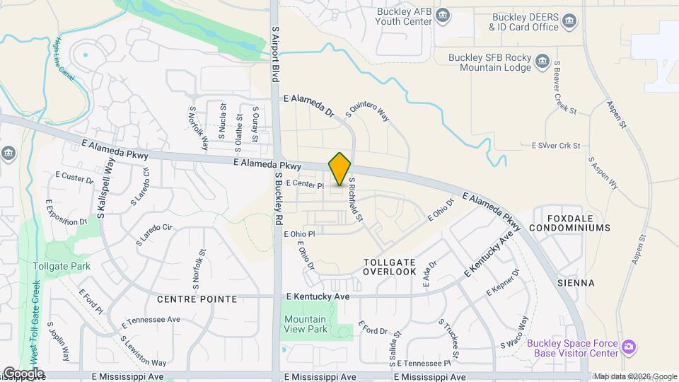 17254 E Center Pl Mapa y Detalles de la Ubicación