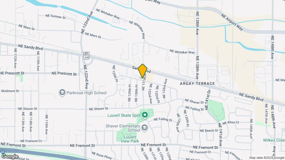 13047 NE Prescott Dr Map and Location Details