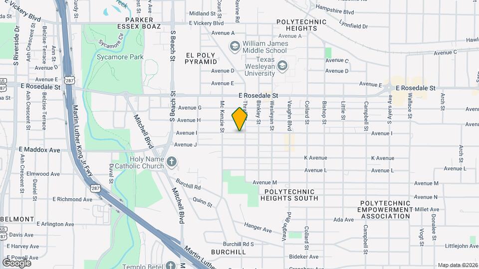 2832 Avenue I Mapa y Detalles de la Ubicación