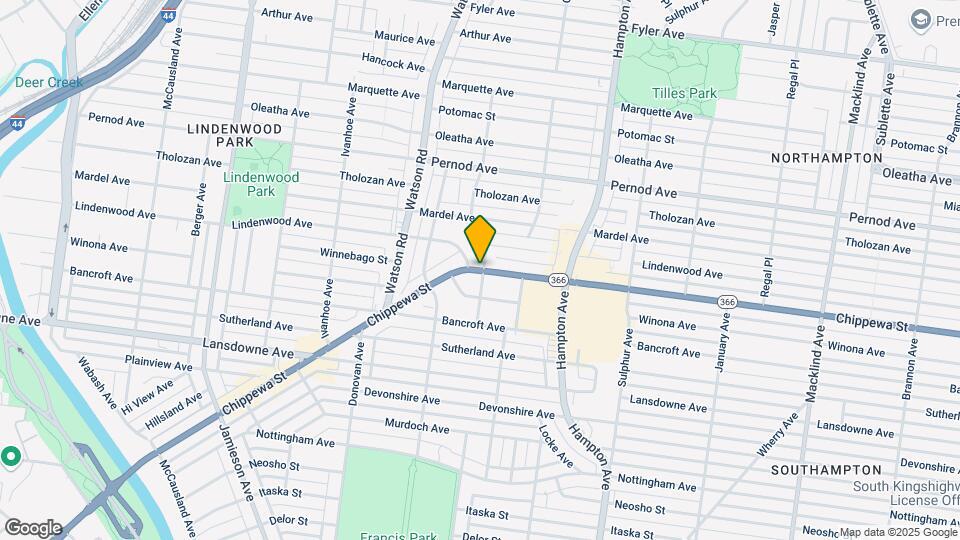 6401 Chippewa St Map and Location Details