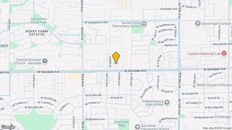 7010 N 80th Ave Map and Location Details