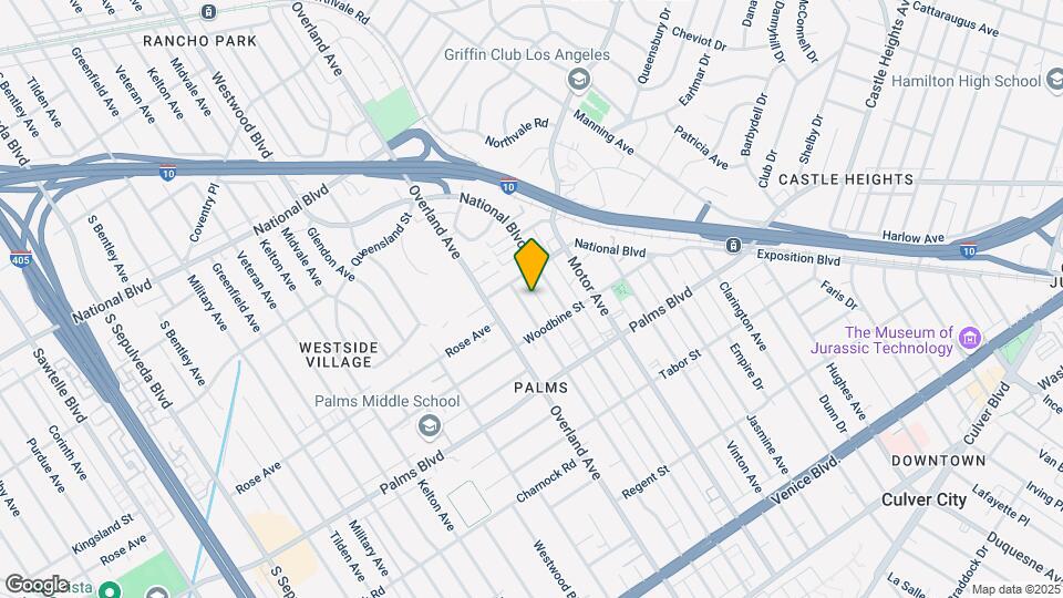 3332 Keystone Ave Mapa y Detalles de la Ubicación