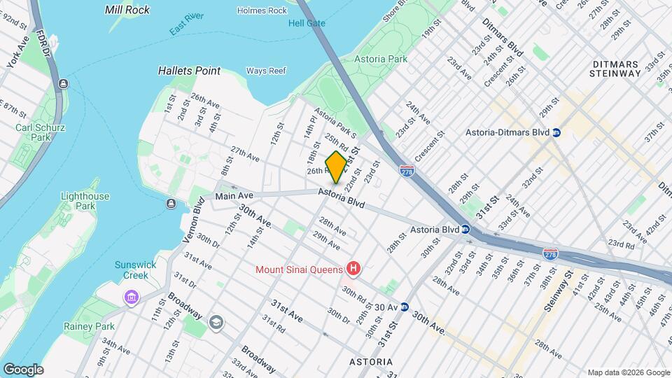 21-01 Astoria Blvd Mapa y Detalles de la Ubicación