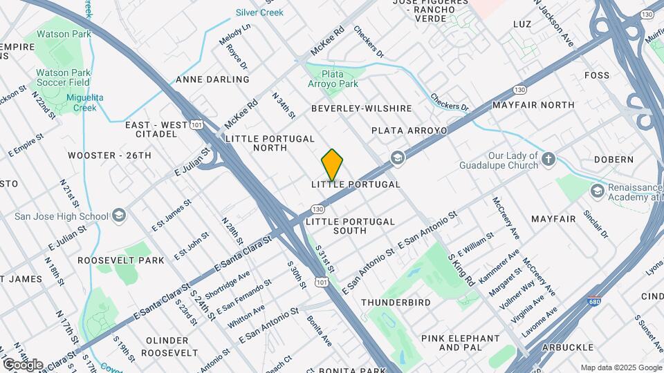 1619 Alum Rock Ave Map and Location Details