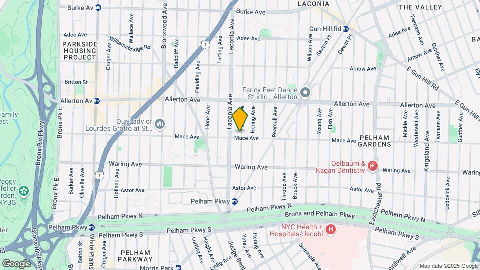 1117 Mace Ave-Unit -Ground Floor Map and Location Details