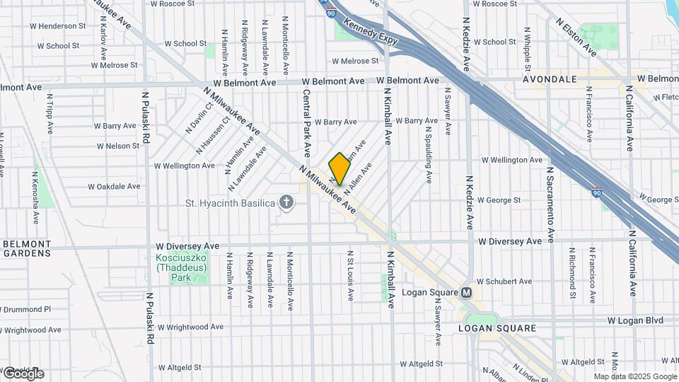 2909 N Milwaukee Ave Map and Location Details