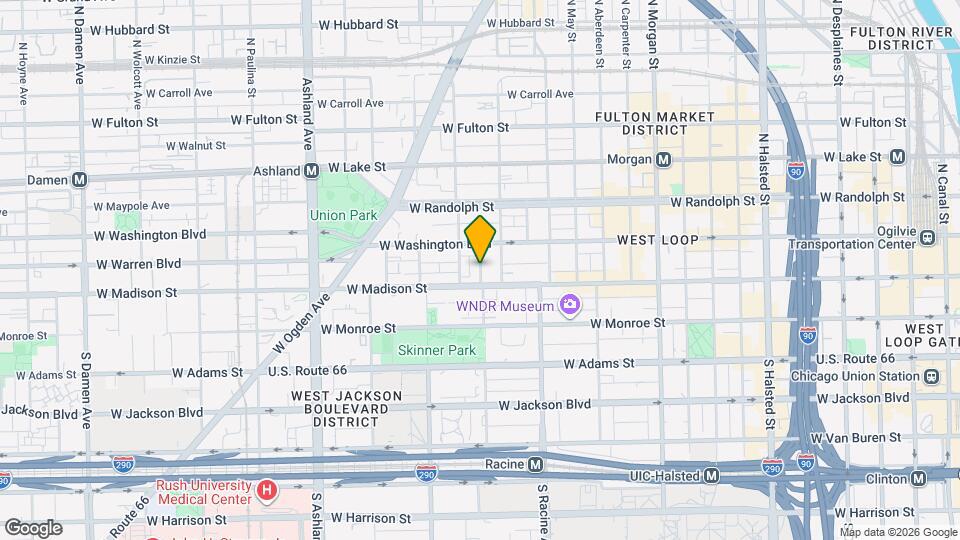 1551 W Monroe St Mapa y Detalles de la Ubicación