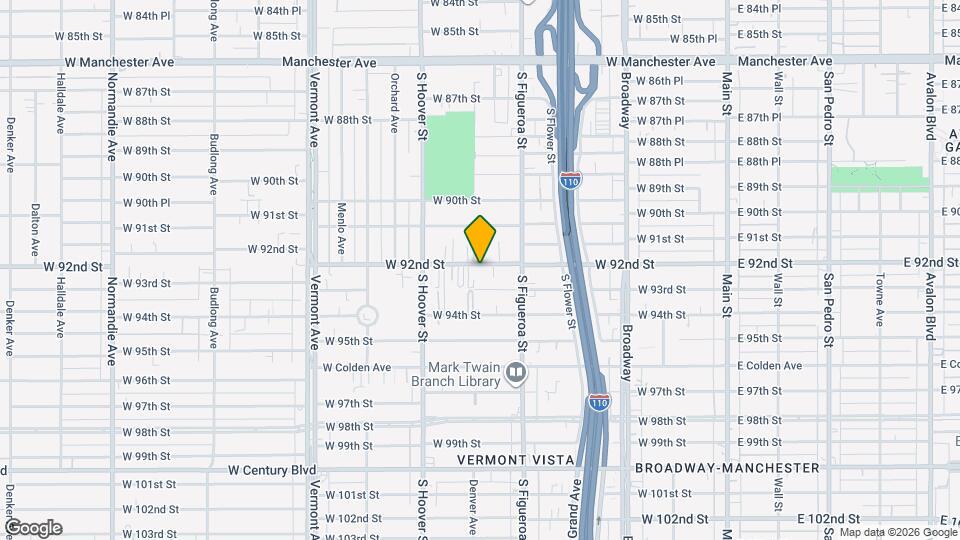 554 W 92nd St Mapa y Detalles de la Ubicación