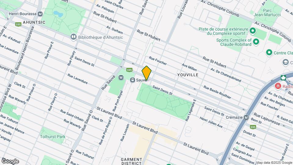 9525 Saint-Denis Rue Map and Location Details