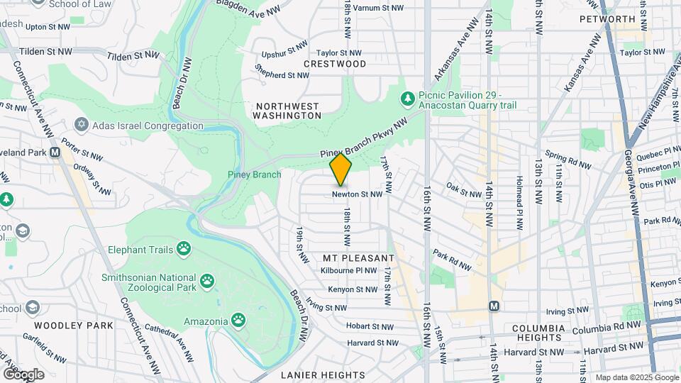 1807 Newton St NW Map and Location Details