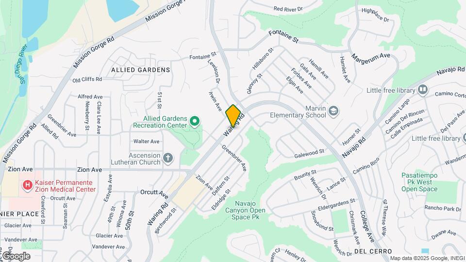 5341 Waring Rd Map and Location Details