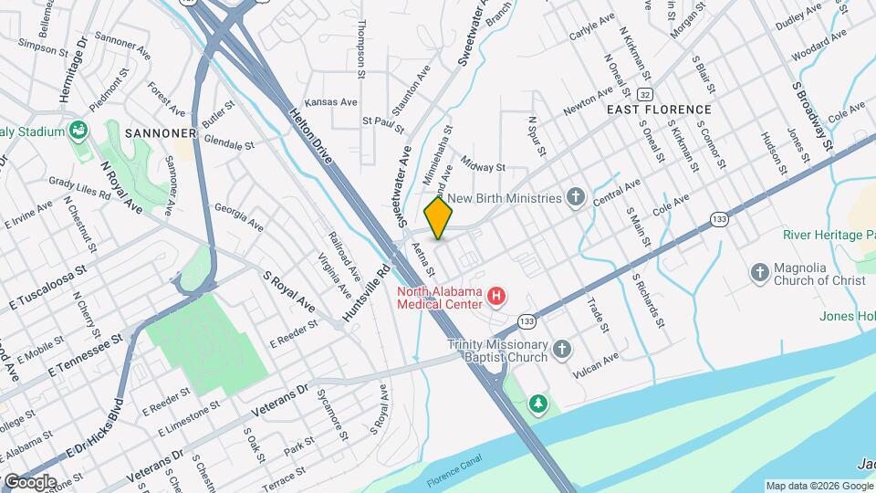 517 Woodward Ave Map and Location Details